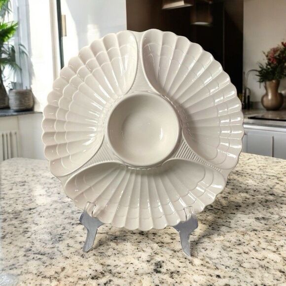 VTG Signature Housewares Chip & Dip Server California Classics 13"  Ceramic MCM - Picture 1 of 8